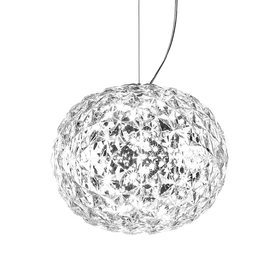 KARTELL lampe à suspension PLANET à LED (Cristal - Technopolymère thermoplastique transparent)