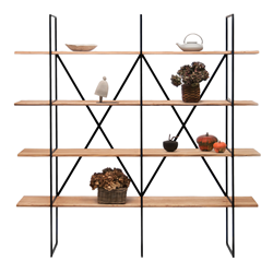 ZEUS bibliothèque verticale SLIM IRONY BOOKCASE