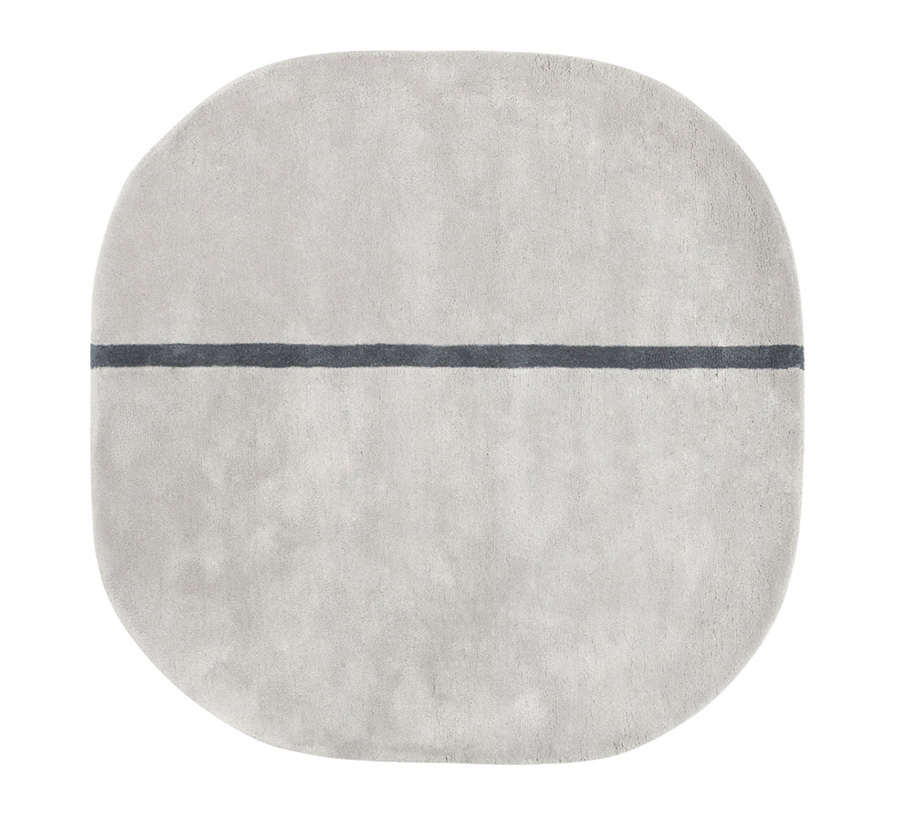 NORMANN COPENHAGEN tapis OONA 140x140 cm (Gris - 100% laine)
