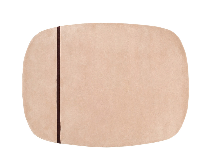 NORMANN COPENHAGEN tapis OONA 175x240 cm (Rose - 100% laine)