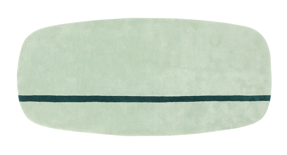 NORMANN COPENHAGEN tapis OONA 90x200 cm (Menthe - 100% laine)