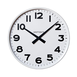 KRIPTONITE horloge murale CLASSICO BLANC