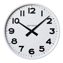 KRIPTONITE horloge murale CLASSICO BLANC