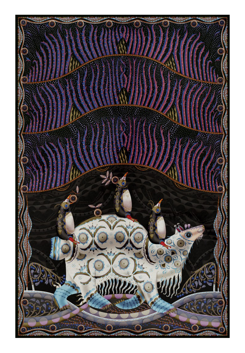 MOOOI CARPETS tapis POLAR BYZANTINE Signature collection (Chapter 1 - Polyamide à poils bas)