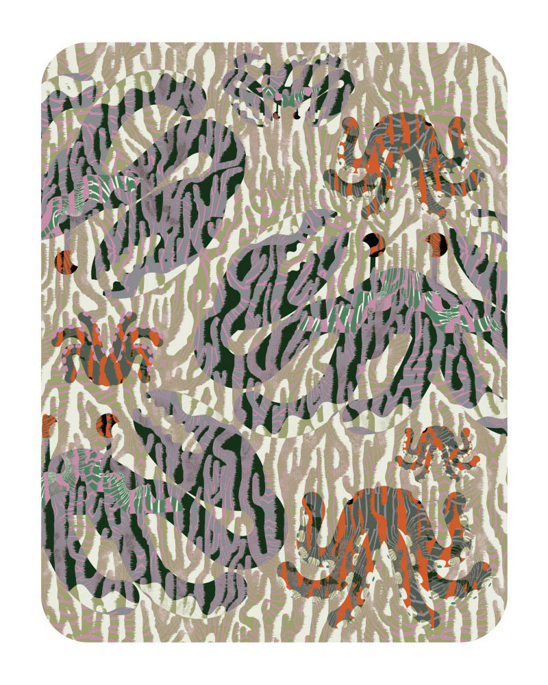 MOOOI CARPETS tapis OCTOCORALLIA Signature collection (310x400 cm - Polyamide à poils bas)