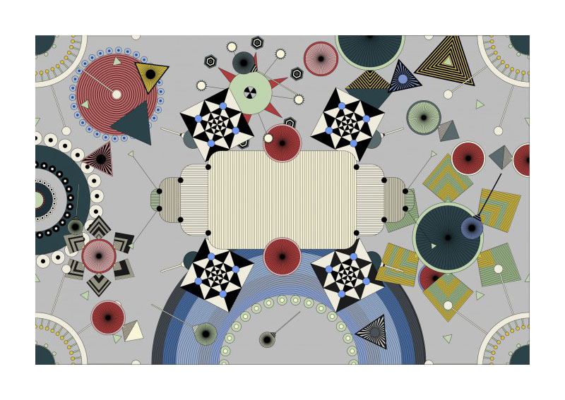 MOOOI CARPETS tapis DREAMSTATIC Signature collection (200x300 cm - Polyamide à poils bas)