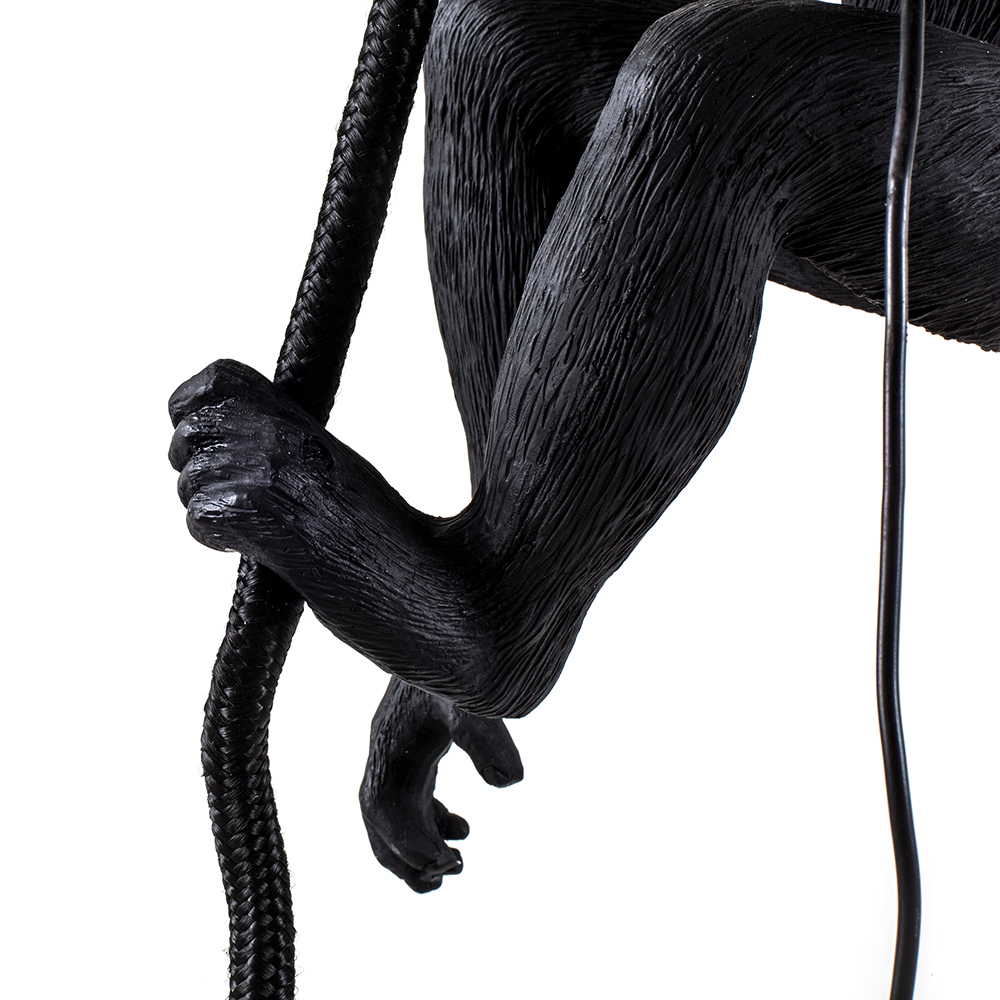 SELETTI suspension LED lamp MONKEY LAMP BLACK EDITION