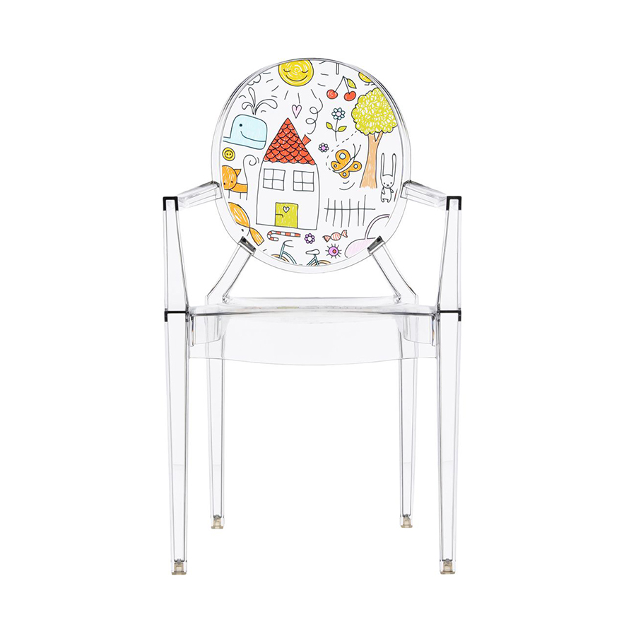 KARTELL KIDS chair for children LOU LOU GHOST