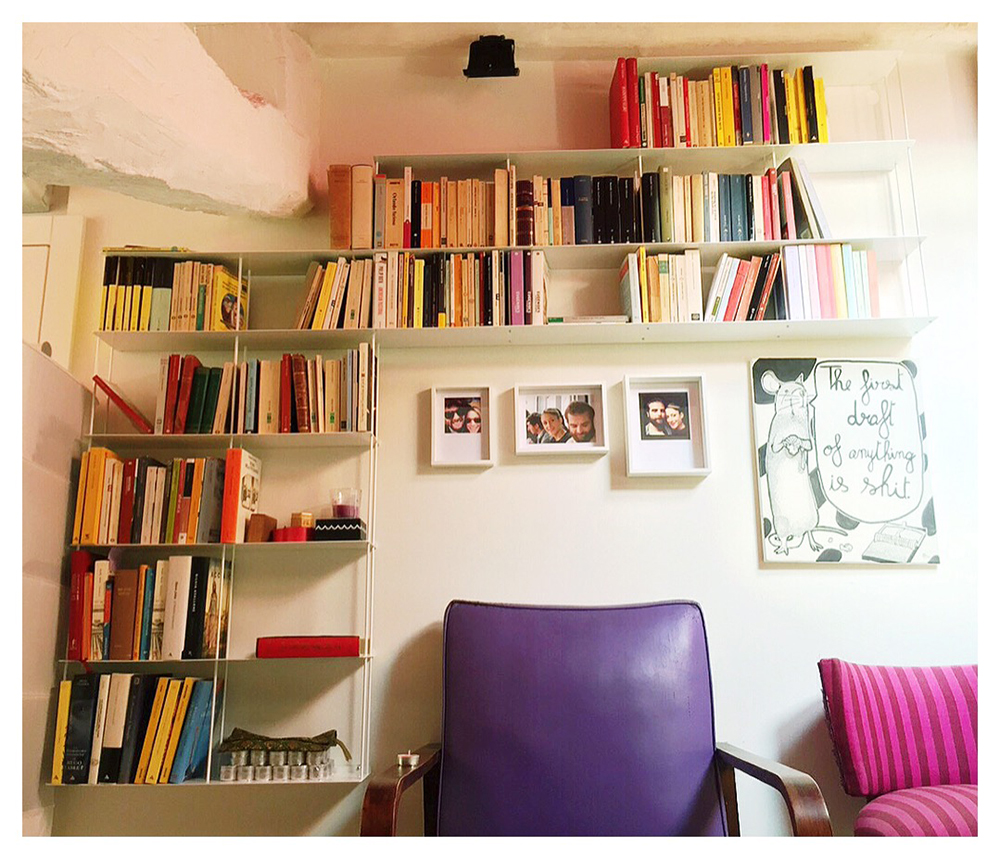 KRIPTONITE bibliothèque murale KROSSING 166 x H 100 cm avec compartiments H 25 cm