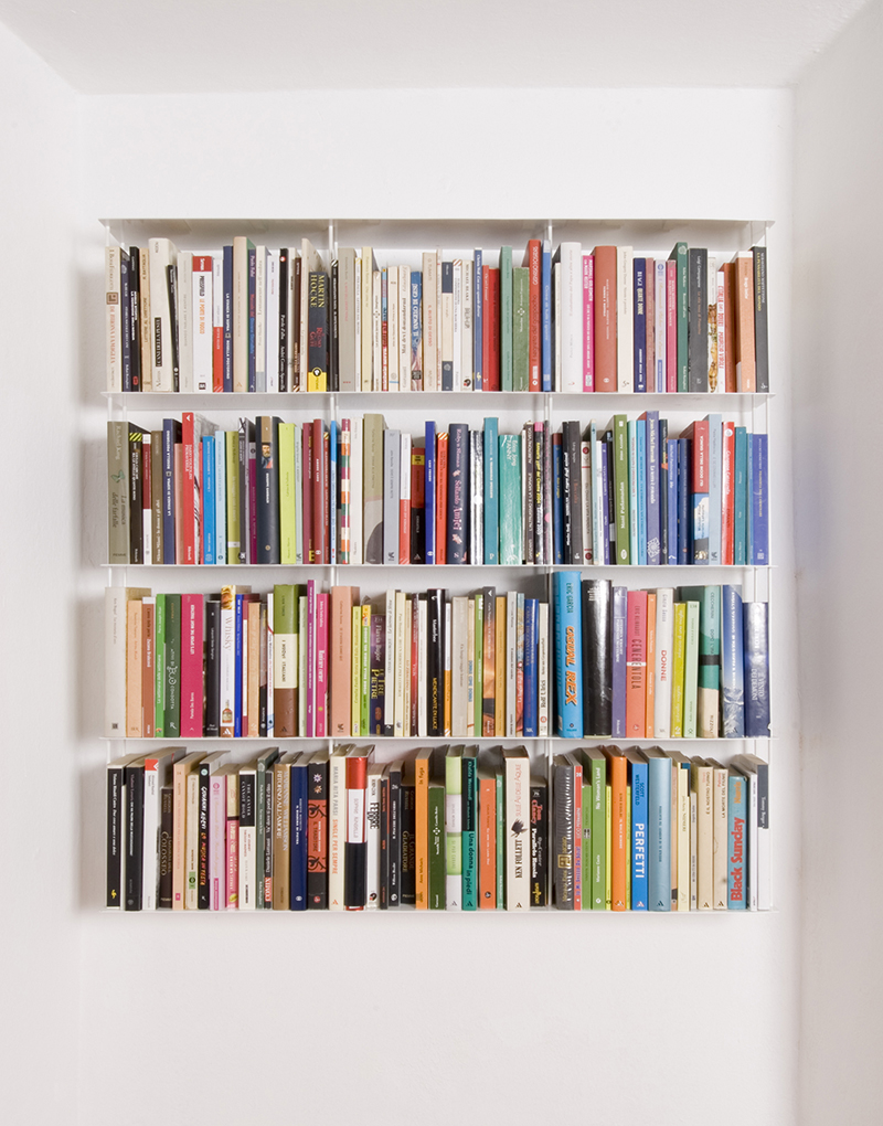 KRIPTONITE bibliothèque murale KROSSING 166 x H 100 cm avec compartiments H 25 cm