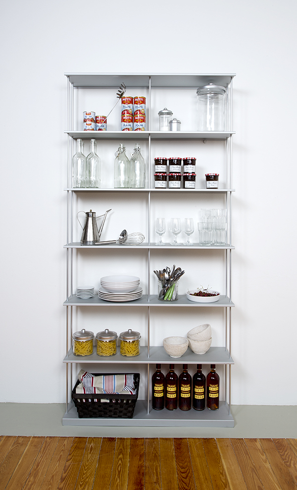 KRIPTONITE bibliothèque murale KROSSING MAXI H 203 cm avec base pour support au sol