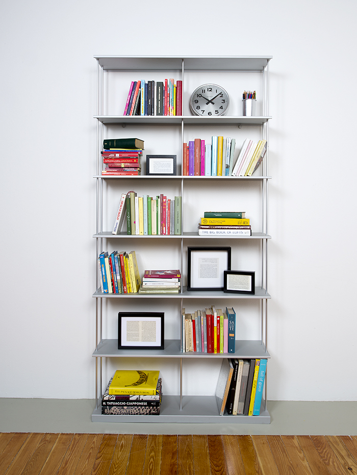 KRIPTONITE bibliothèque murale KROSSING MAXI H 203 cm avec base pour support au sol