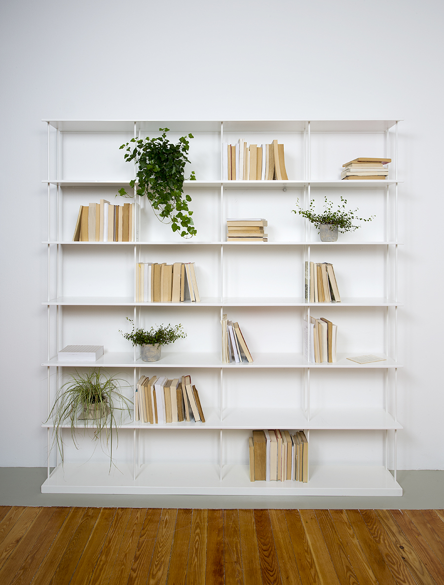 KRIPTONITE bibliothèque murale KROSSING MAXI H 203 cm avec base pour support au sol