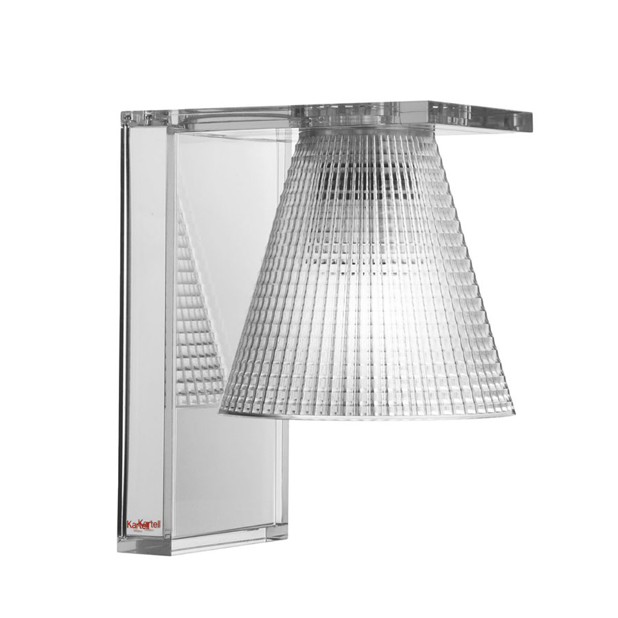 KARTELL lampe murale applique LIGHT-AIR (Version sculpté transparent - Technopolymère thermoplastiqu