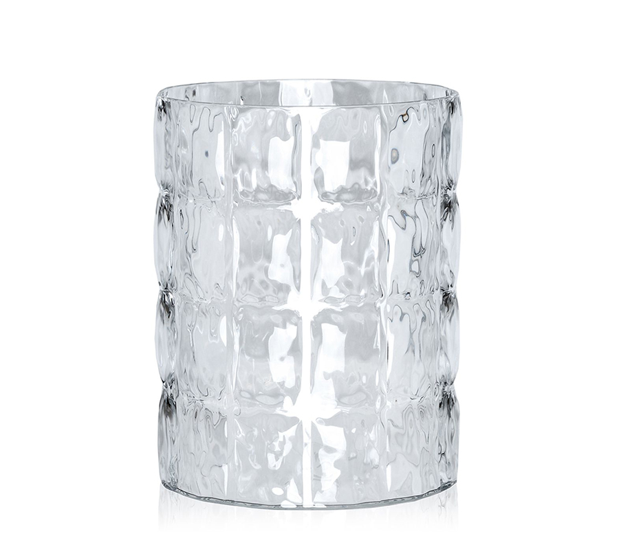 KARTELL vase MATELASSE' Matelassè (Transparent - PMMA transparent)