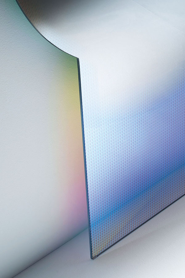 GLAS ITALIA floor standing mirror SHIMMER