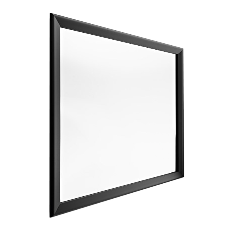 HORM miroir mural ou sur pied BLACK YUME (105 x H 105 cm - Aluminium verni noir et verre)