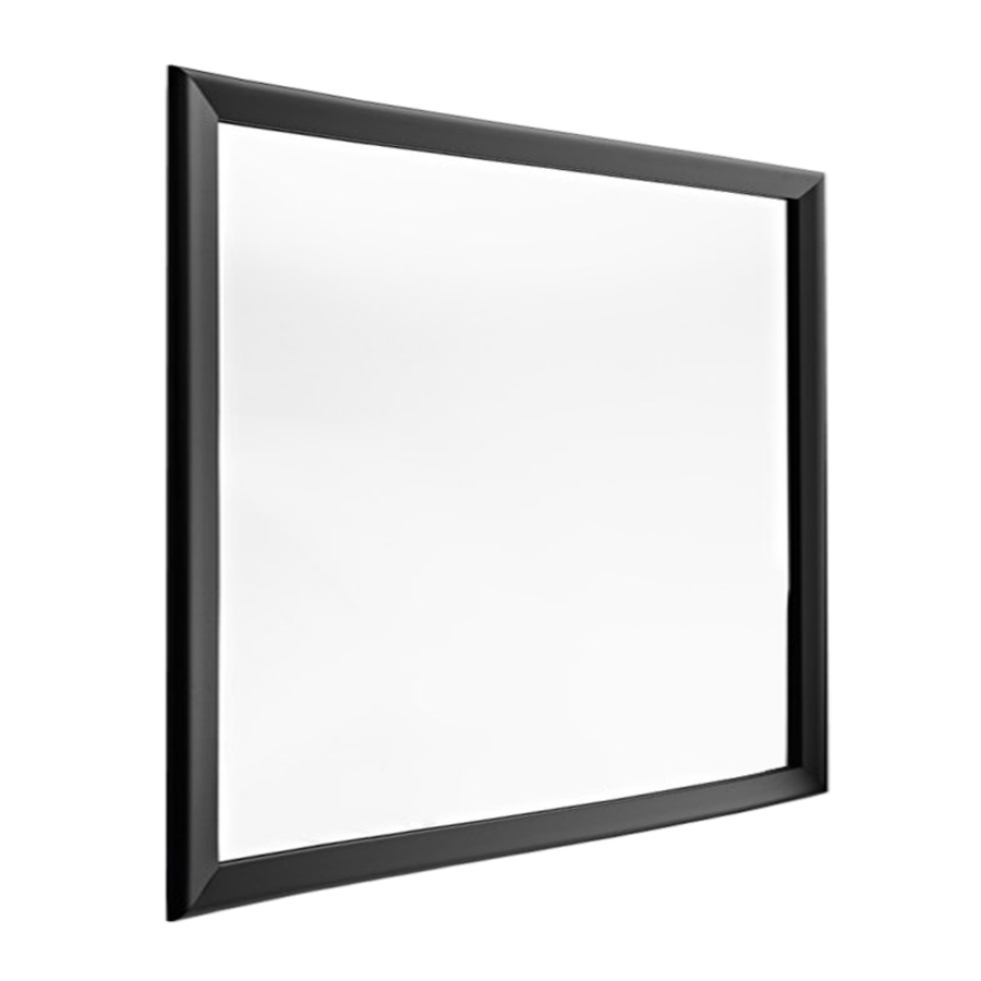 HORM miroir mural ou sur pied BLACK YUME (137 x H 137 cm - Aluminium verni noir et verre)