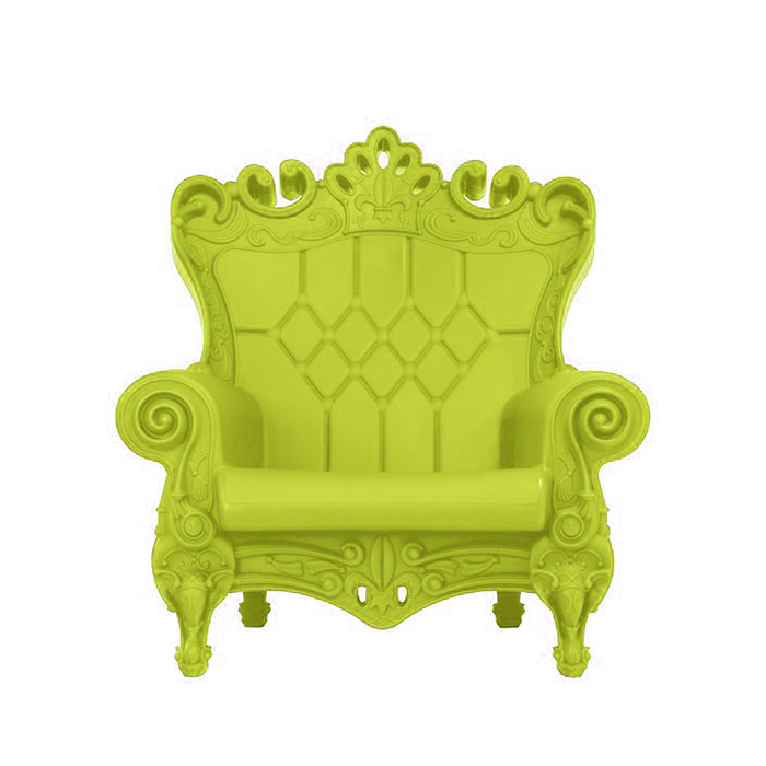 SLIDE fauteuil LITTLE QUEEN OF LOVE (Citron vert - Polyéthylène)