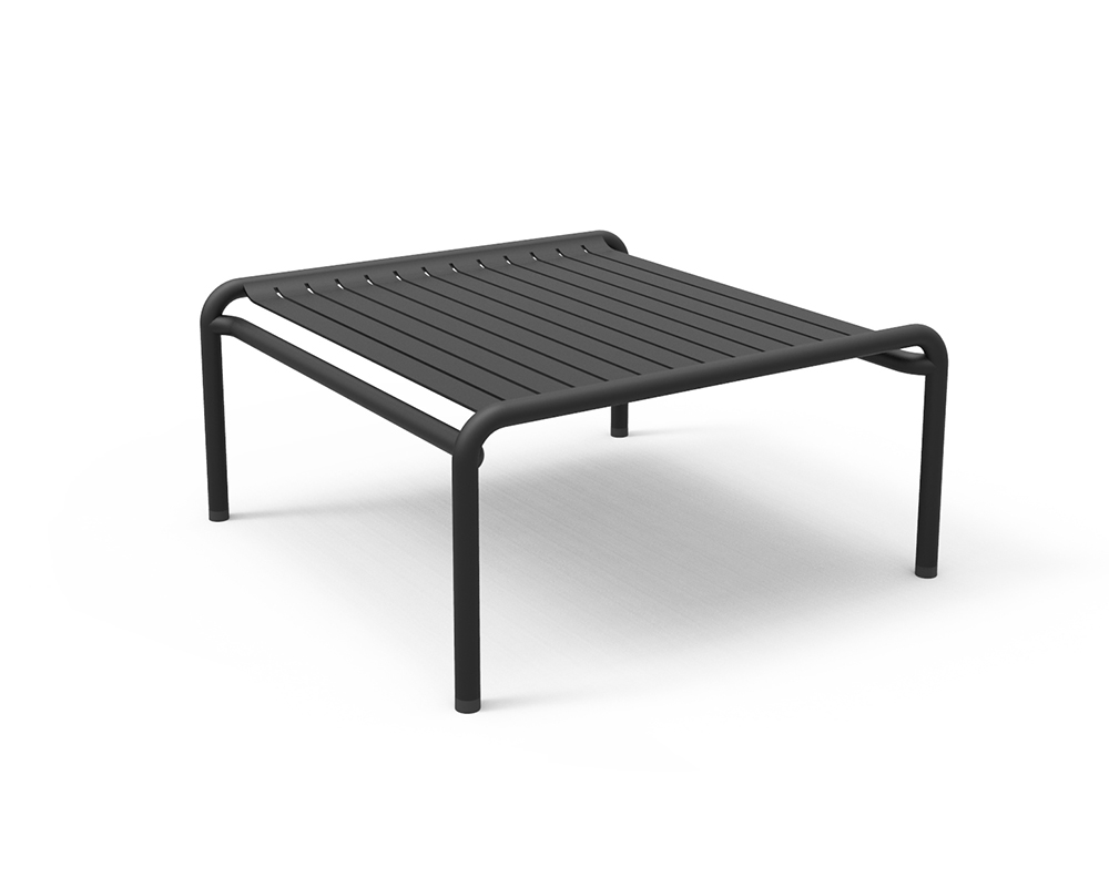 PETITE FRITURE table basse pour extérieur WEEK-END (Noir - Aluminium verni par poudre epoxy)