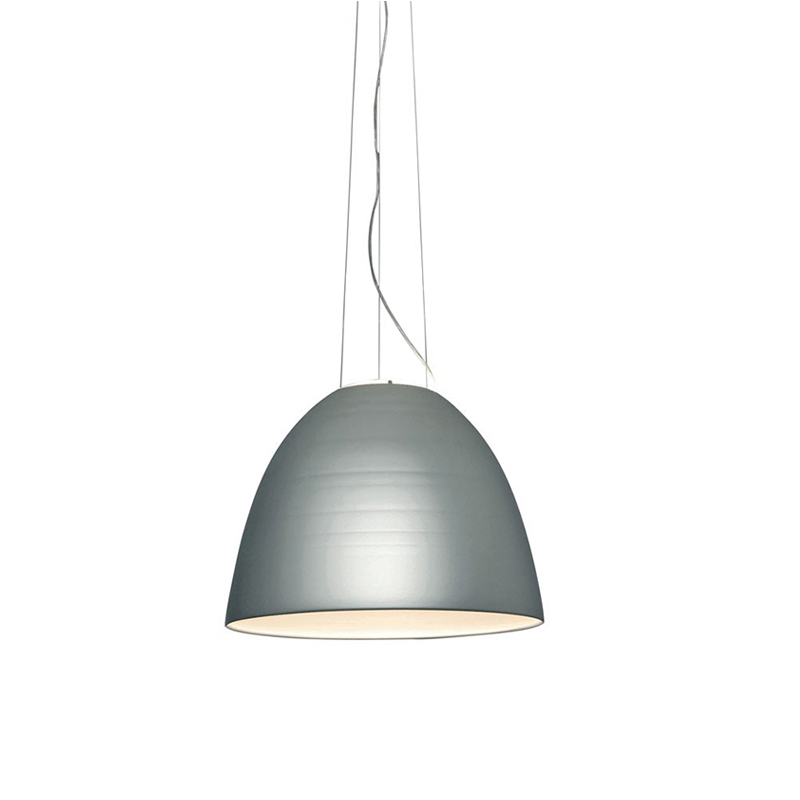 ARTEMIDE lampe à suspension NUR (gris aluminium avec coupole anti-éblouissement - Aluminium, Verre)