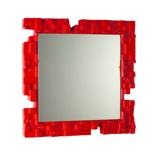 SLIDE miroir PIXEL (Rouge - Polyéthylène)