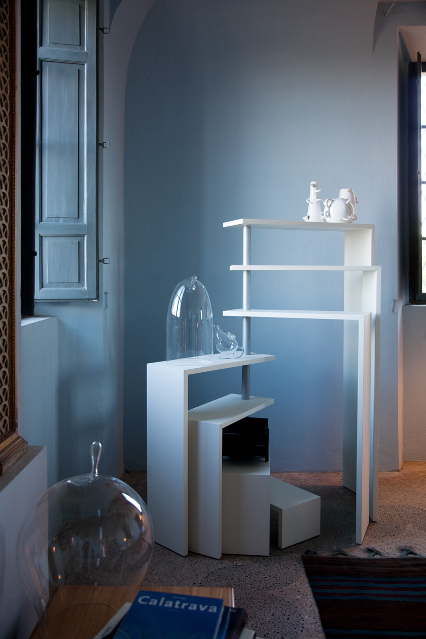 ZANOTTA meuble à étagères pivotantes JOY