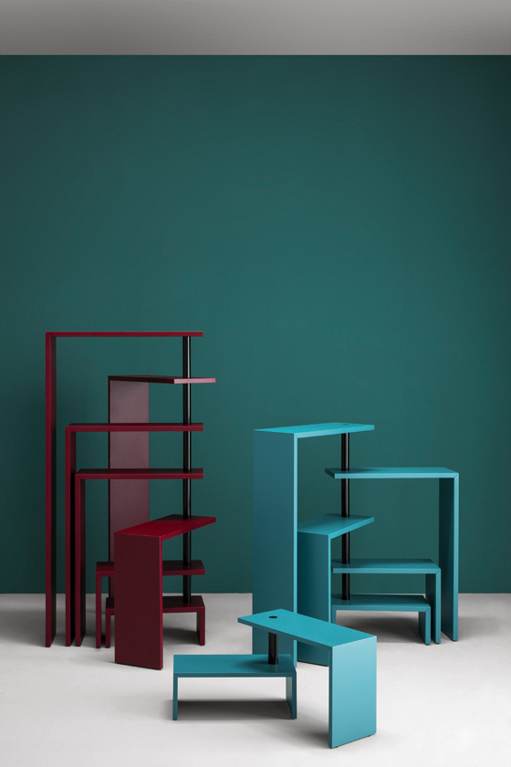 ZANOTTA meuble à étagères pivotantes JOY