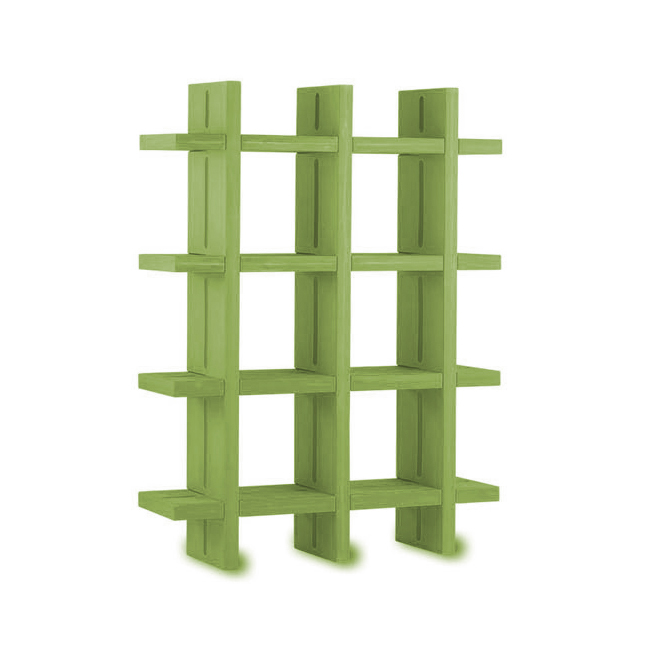 SLIDE bibliothèque MY BOOK 3x4 (Citron vert - Polyéthylène)