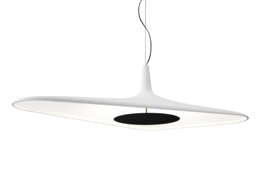 LUCEPLAN lampe à suspension SOLEIL NOIR (Blanc - Mousse de polyuréthane moulé)