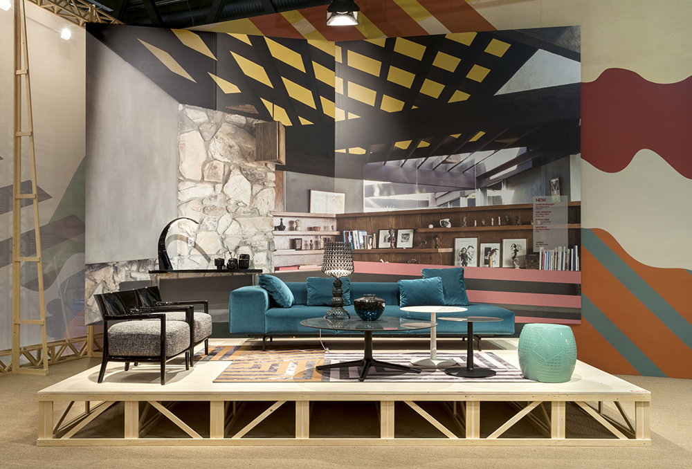 KARTELL sofa to right 3 places LARGO VELLUTO