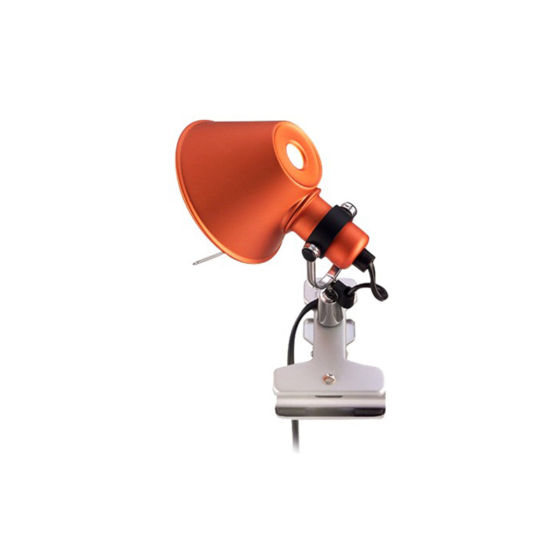 ARTEMIDE lampe pince TOLOMEO MICRO PINZA (orange, halo/Led - Aluminium, acier)