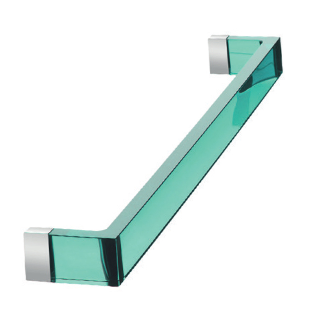 KARTELL by Laufen porte serviettes RAIL (vert marine L 60 cm - PMMA transparent)