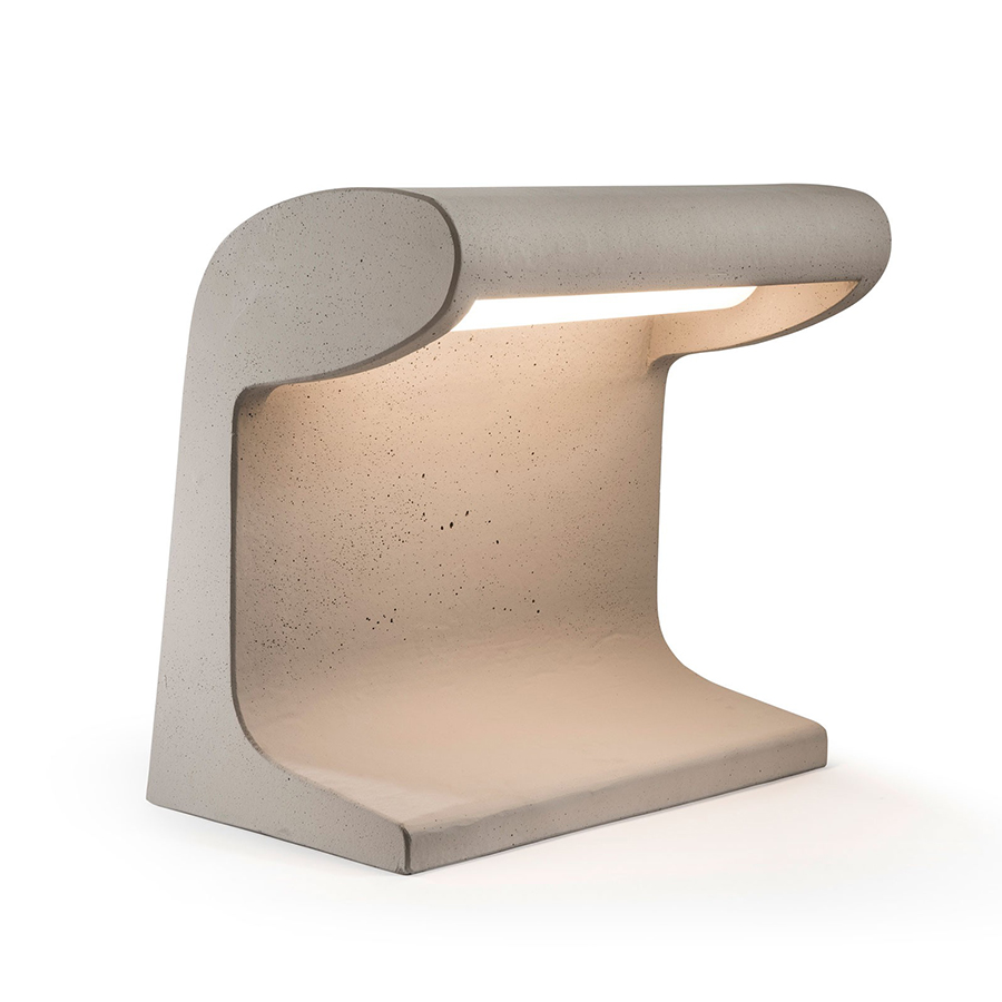 NEMO lampe de table ou lampadaire BORNE BÉTON PETITE (Pour intérieur - Ciment)