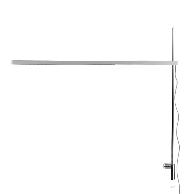 ARTEMIDE lampe de table TALAK PROFESSIONAL (corps blanc, tige chrome, pince aluminium brillant - Alu