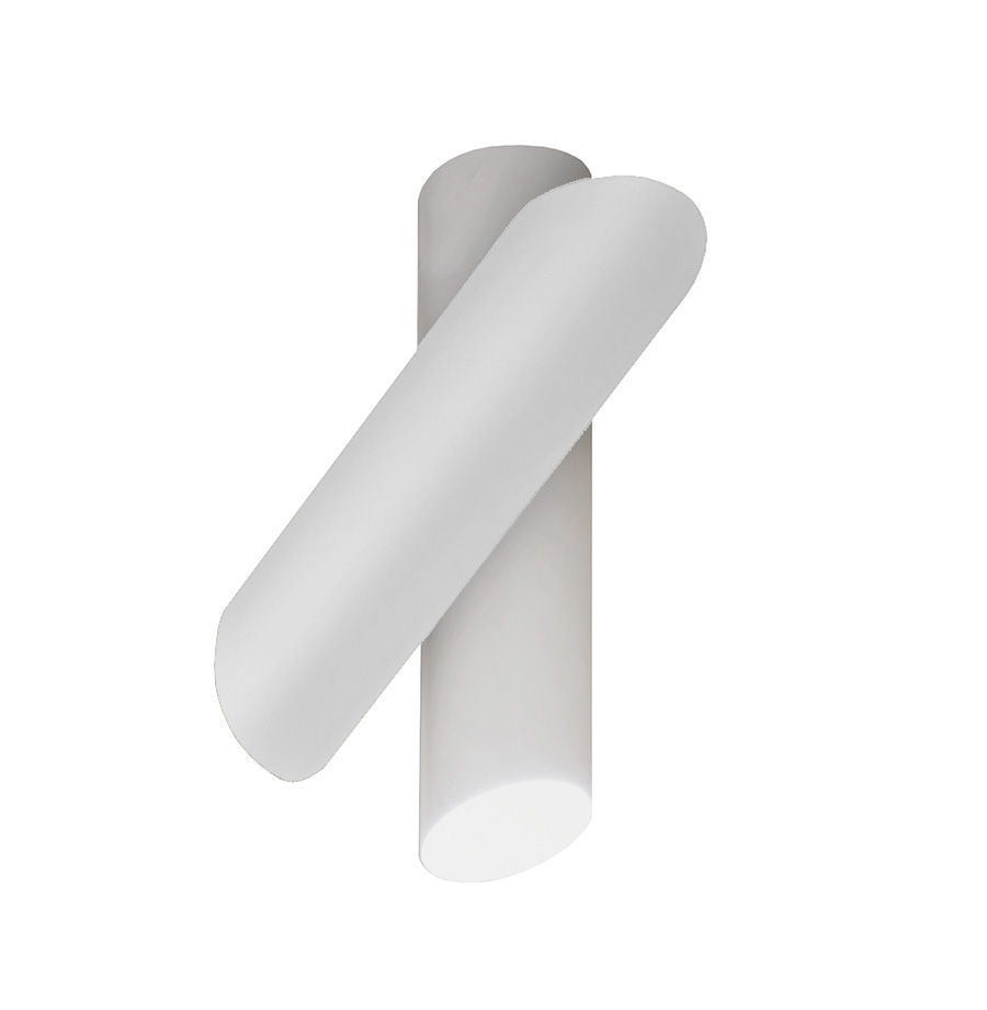 NEMO lampe au plafond plafonnier TUBES LARGE (Blanc - aluminium et polycarbonate)