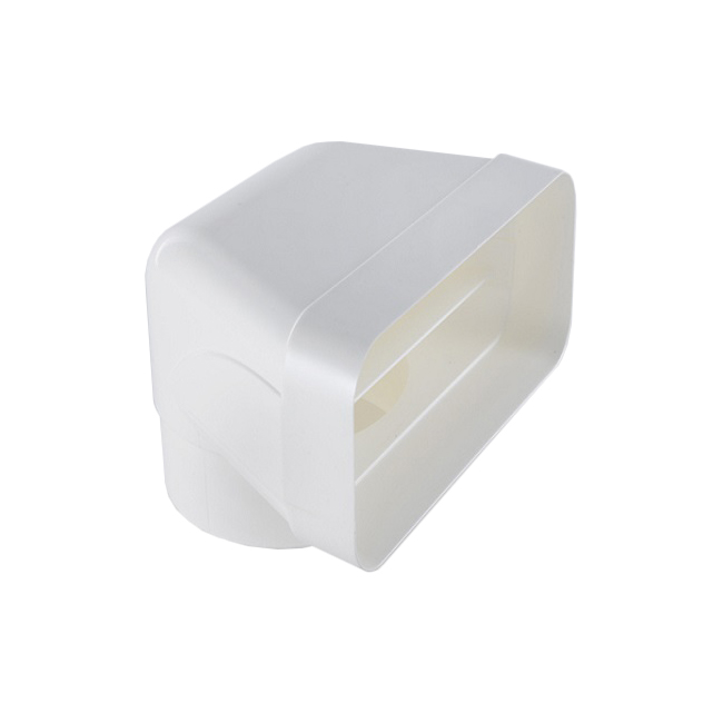 ELICA raccord vertical circulaire rectangulaire KIT0121007 pour hotte à évacuation NIKOLATESLA (Blan