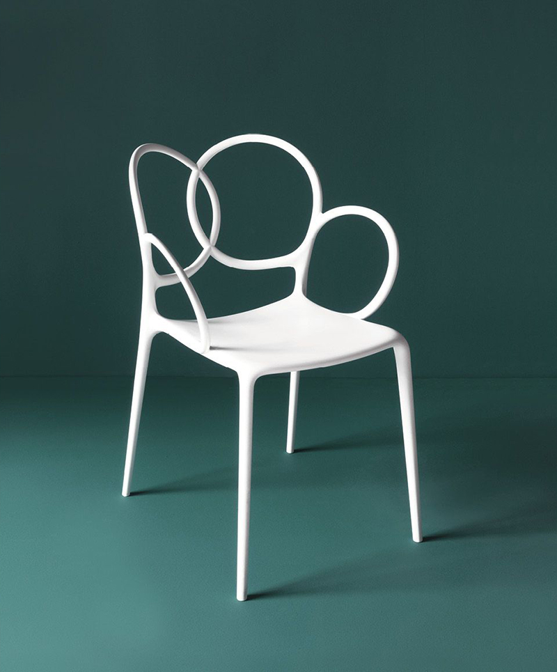 DRIADE set de 4 chaises avec accoudoirs pour extérieur SISSI