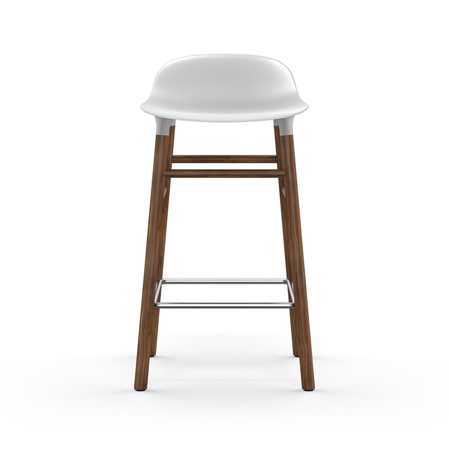 NORMANN COPENHAGEN stool FORM BARSTOOL H 65 cm with walnut base