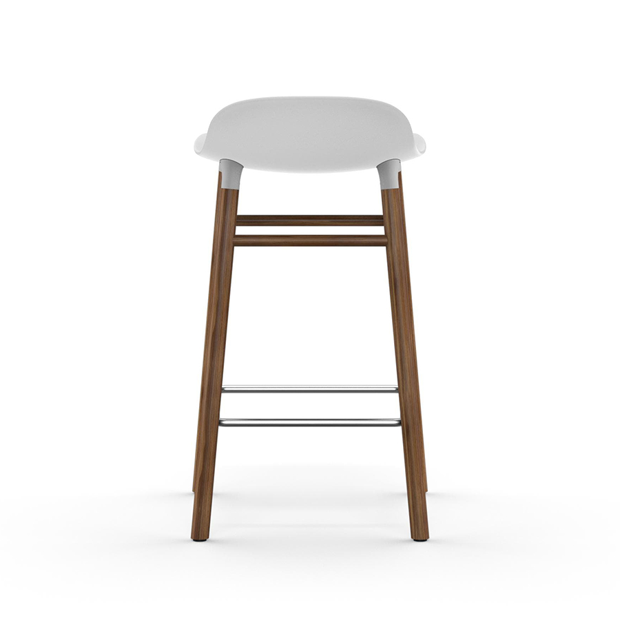 NORMANN COPENHAGEN stool FORM BARSTOOL H 65 cm with walnut base