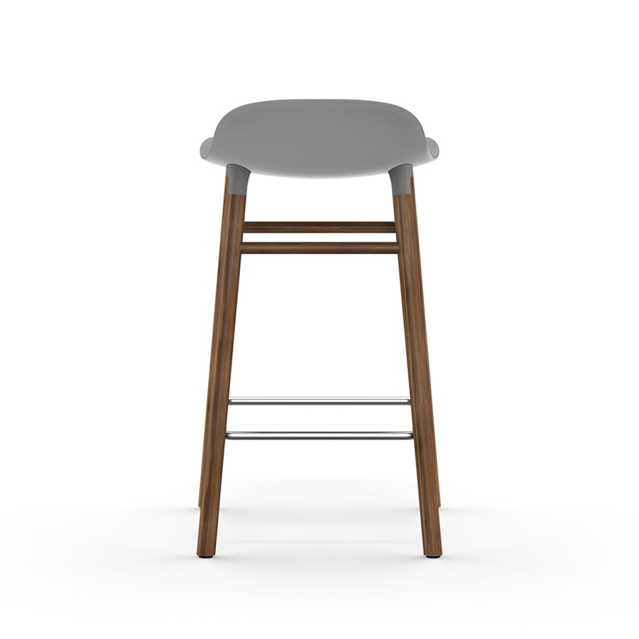 NORMANN COPENHAGEN stool FORM BARSTOOL H 65 cm with walnut base