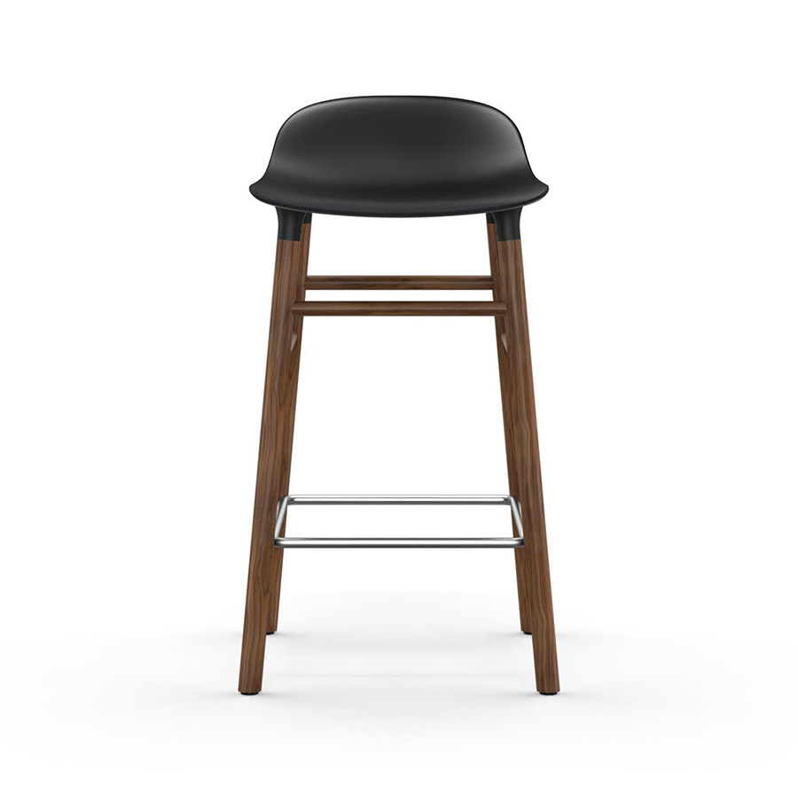 NORMANN COPENHAGEN stool FORM BARSTOOL H 65 cm with walnut base