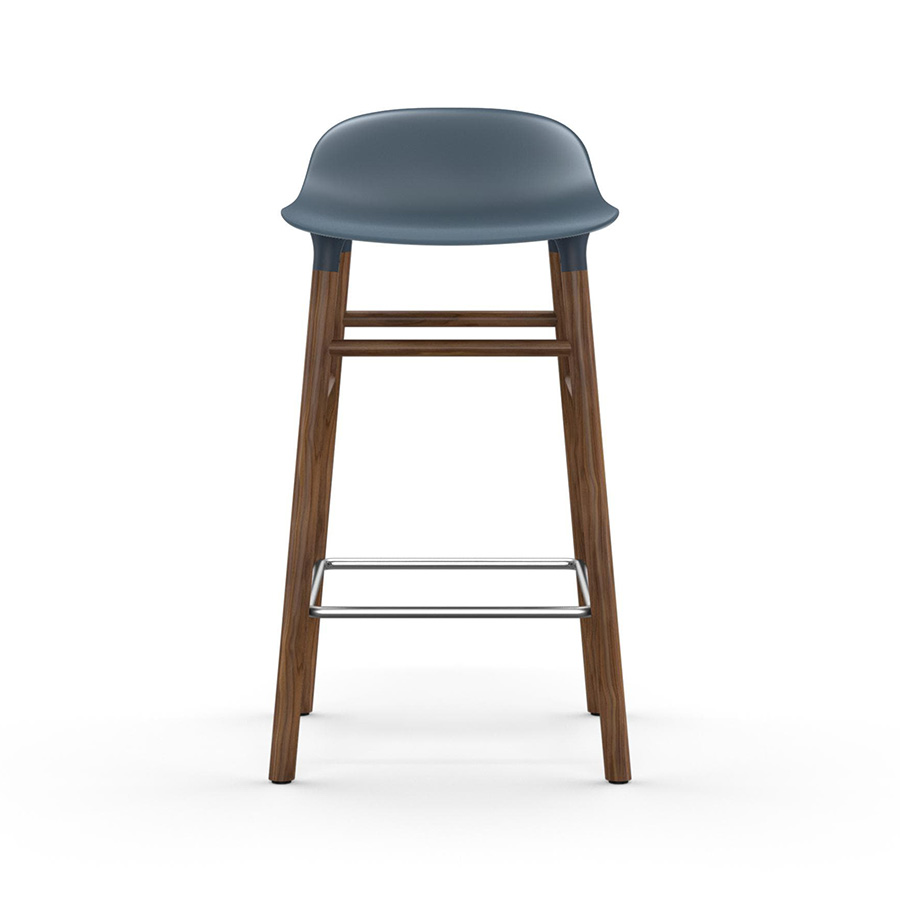 NORMANN COPENHAGEN stool FORM BARSTOOL H 65 cm with walnut base