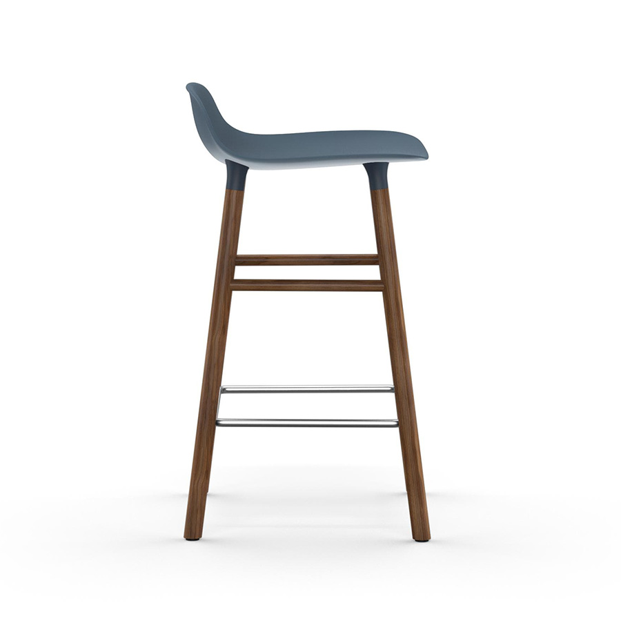 NORMANN COPENHAGEN stool FORM BARSTOOL H 65 cm with walnut base