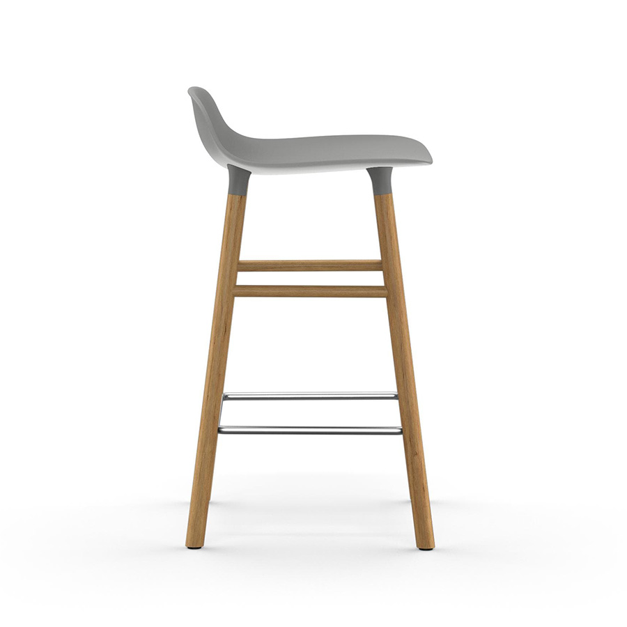 NORMANN COPENHAGEN stool FORM BARSTOOL H 65 cm with oak base