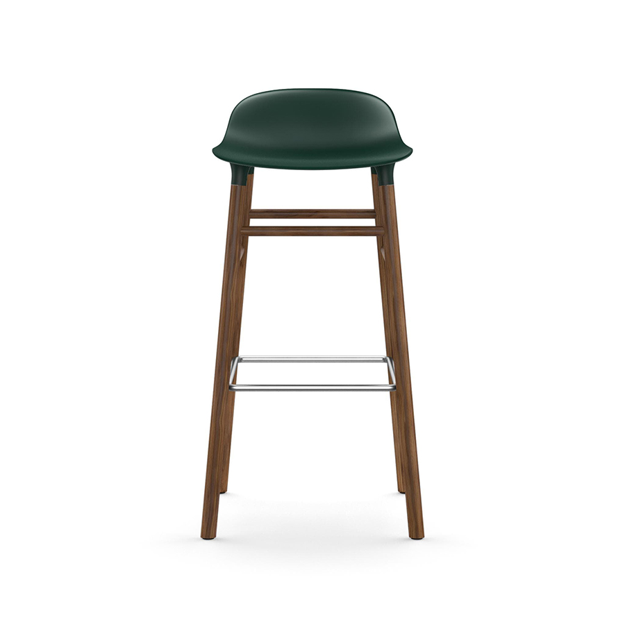 NORMANN COPENHAGEN stool FORM BARSTOOL H 75 cm with walnut base