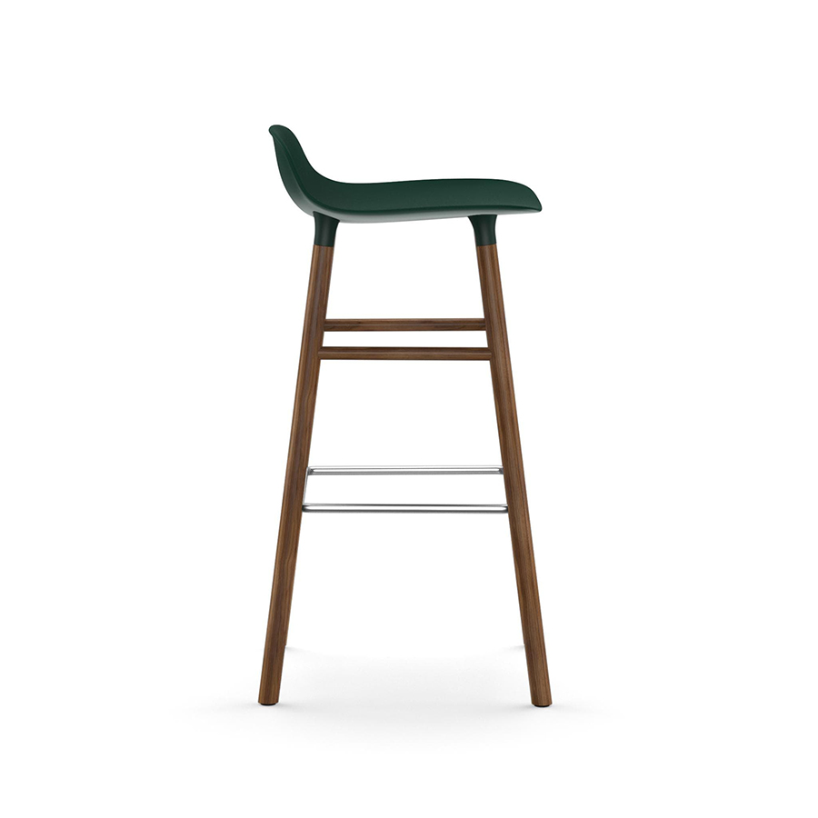 NORMANN COPENHAGEN stool FORM BARSTOOL H 75 cm with walnut base