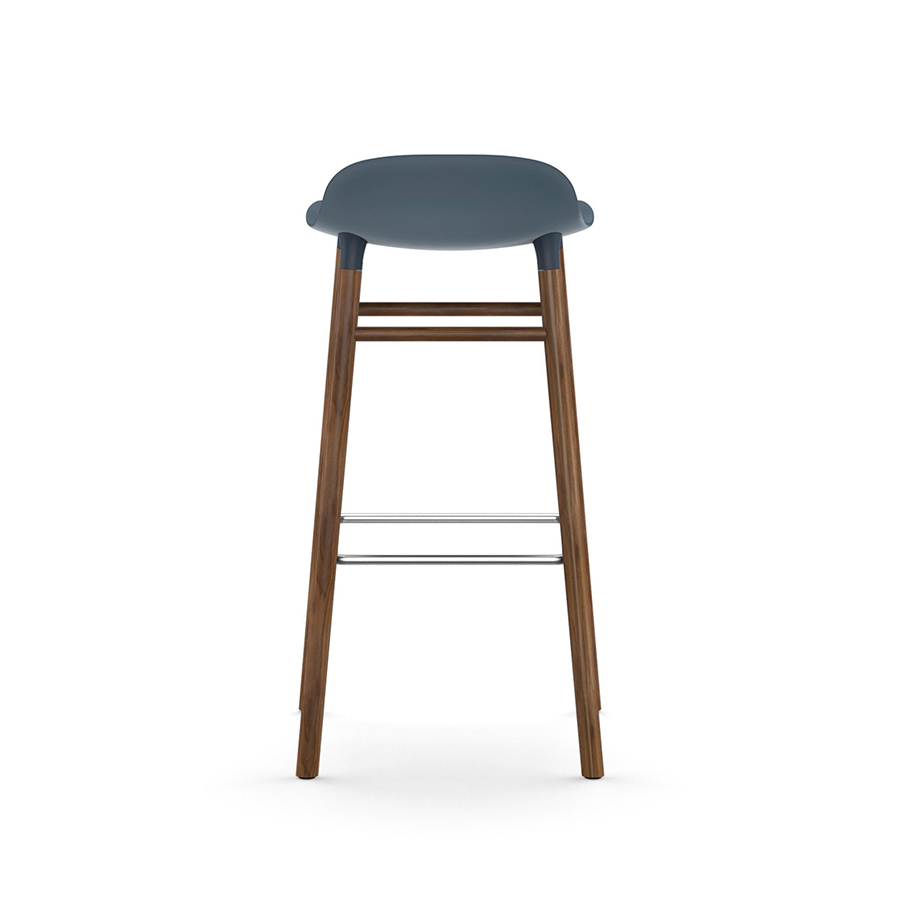 NORMANN COPENHAGEN stool FORM BARSTOOL H 75 cm with walnut base