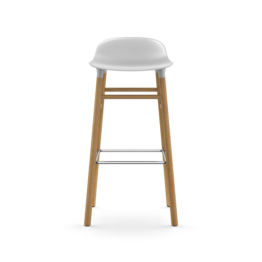 NORMANN COPENHAGEN stool FORM BARSTOOL H 75 cm with oak base