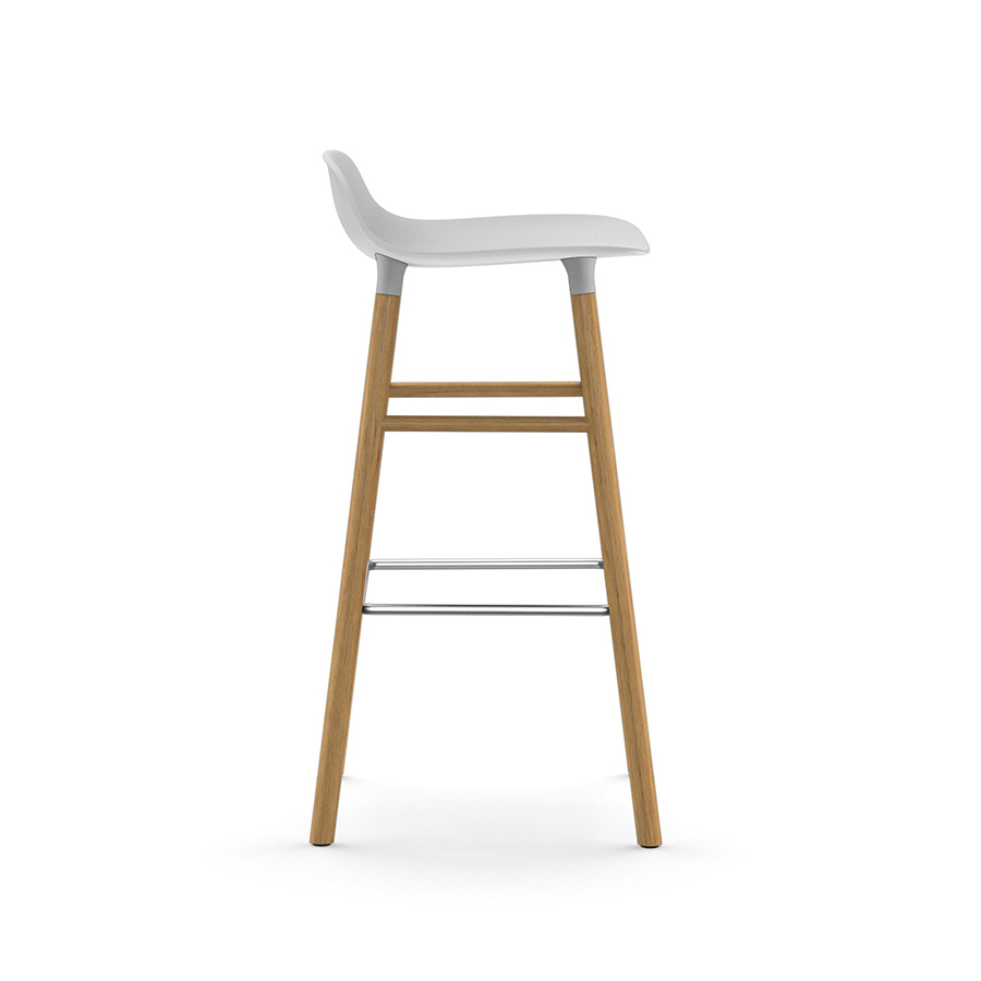 NORMANN COPENHAGEN stool FORM BARSTOOL H 75 cm with oak base